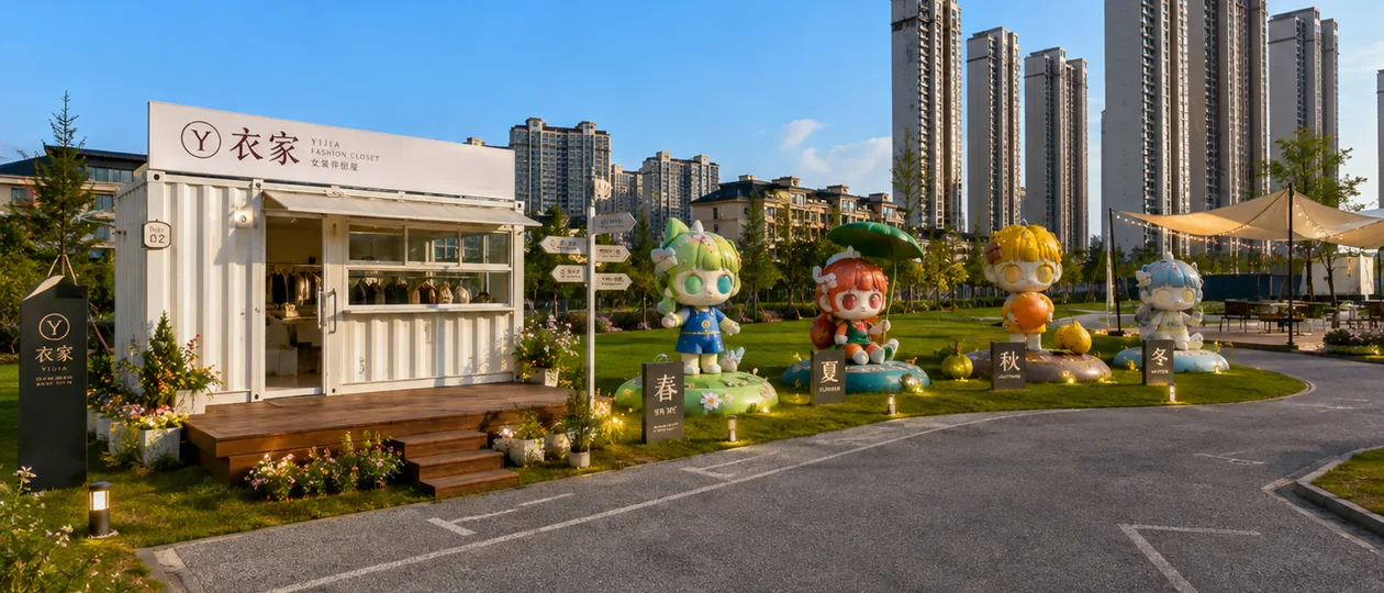 街区IP装置空间改造效果示意